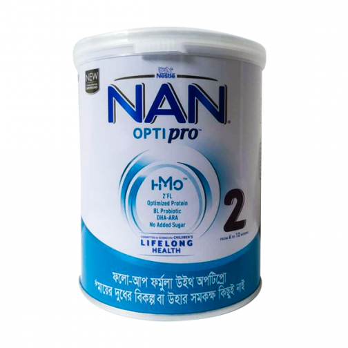 Nestle Nan Optipro 2 Formula Milk Powder (6-12 m) - TIN (400 gm)