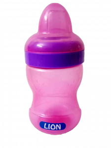 Lion Soft Spout Drinking Cup (Pink)