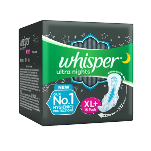 Whisper Ultra Overnight  XL (15 Pads)