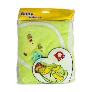 IQ Hooded Baby Towel (Lime)