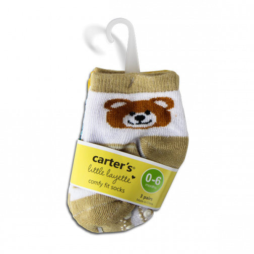 Baby Boy Socks (3 Pairs Set) - Bear