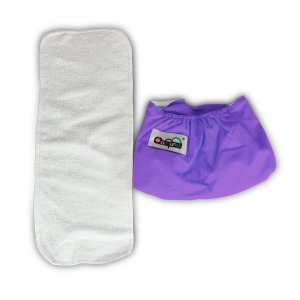 Qianqunui Reusable Diaper Pant With 2 Towel Pad (Purple)