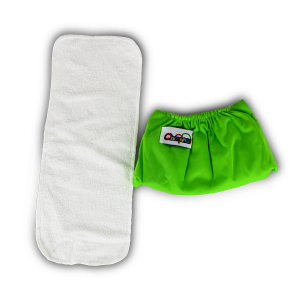 Qianqunui Reusable Diaper Pant With 2 Towel Pad (Green)