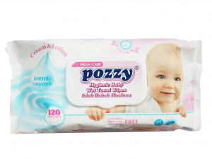 Pozzy Wet Wipes 120 Pcs