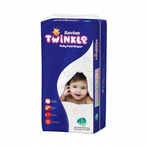 Savlon Twinkle Baby Pant Diaper L 34 (8-15 kg)