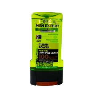 Loreal Paris Men Expert Clean Power Citrus Wood Shower Gel 300ml