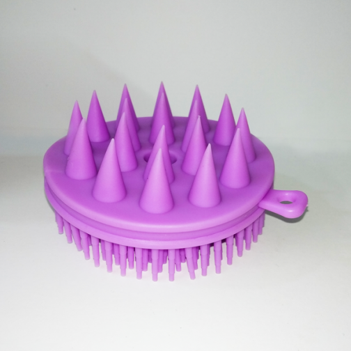 Silicone Multi Purpose Shampoo Brush for Kids - Purple