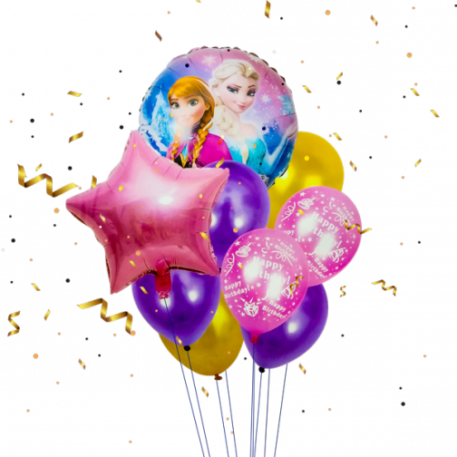 Character Party Baloon - Frozen (9 Pcs)