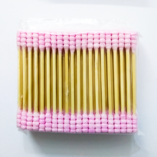 Sinwuas Cotton Cotton Buds 100 Pcs - Pink