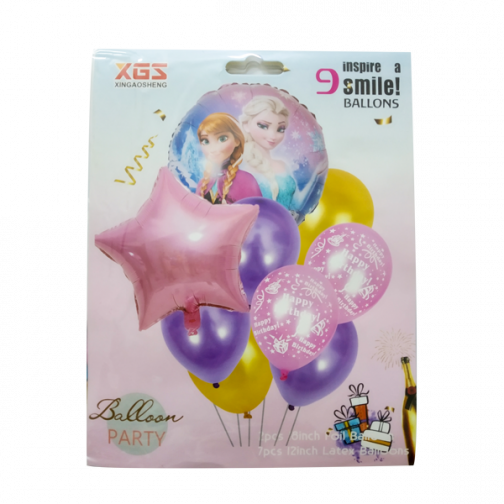 Character Party Baloon - Frozen (9 Pcs)