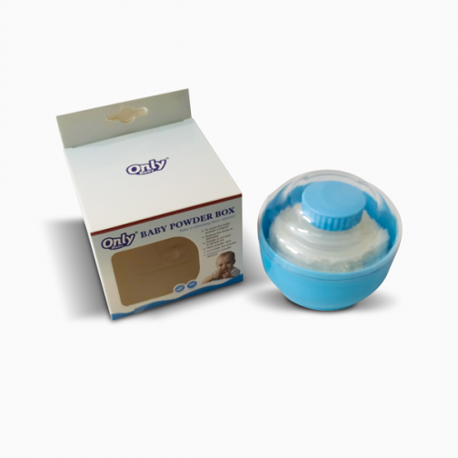 Only Baby Powder Box with Puff - Blue