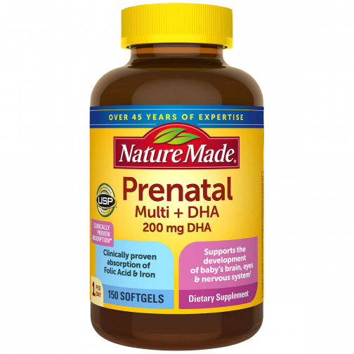 Nature Made Prenatal Multi + DHA 200Mg (150 Softgels)