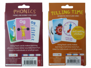 Bendon Learning Flash Cards - Phonics & Telling Time