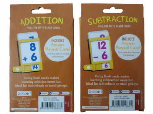 Bendon Learning Flash Cards - Addition & Subtraction