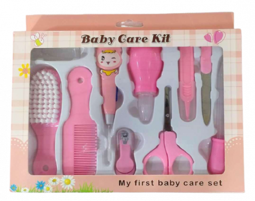 Baby Care Kit 10 Pcs - Pink (TKS016)