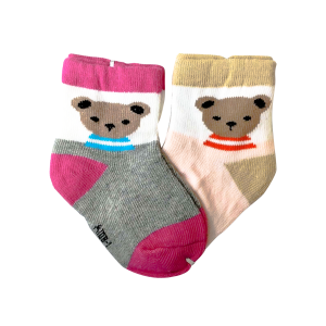 PINWEIBAOBEI Baby Socks 2 Pair Set (1-2 years) - Panda (Random Color)