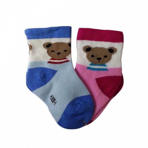 PINWEIBAOBEI Baby Socks 2 Pair Set (1-2 years) - Panda (Random Color)