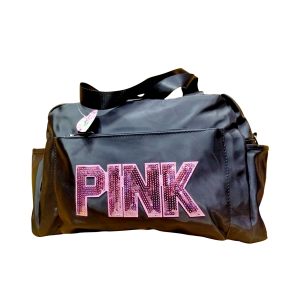 PINK Travel / Gym Bag - Black (BE002)
