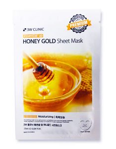 3W Clinic Essential Up Honey Gold Sheet Mask - 3 pcs (FSC002)