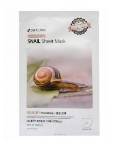 3W Clinic Essential Up Snail Sheet Mask - 3 pcs (FSC003)