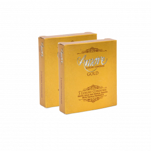 Amore Gold 3's (Condom) - 2 pack combo