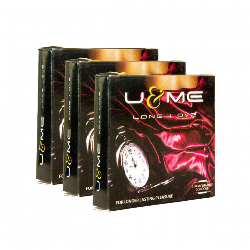 U&ME Long Love (Condom) - 3 pack combo