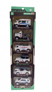 Die Cast Ambulance Series- 6 pcs