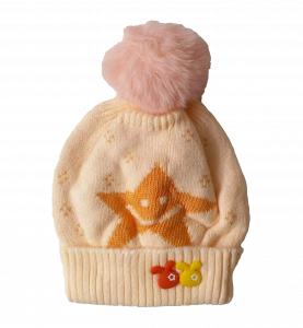 Baby Winter Cap (Star) 1 - 3 years - Random Color