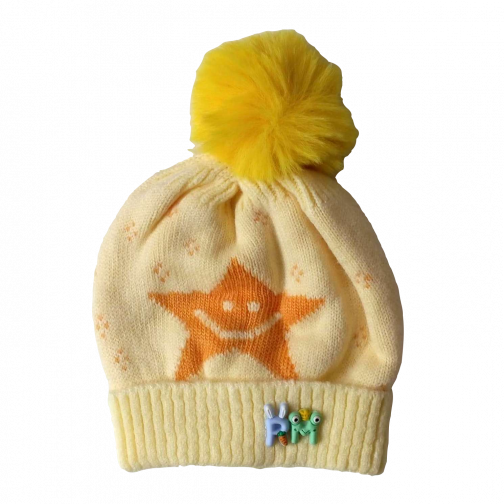 Baby Winter Cap (Star) 1 - 3 years - Random Color