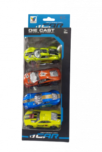 Die Cast Sports Car - 4 pcs
