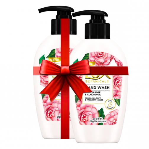 Lux Handwash Rose and Almond Oil Pump 200ml - 2 pcs