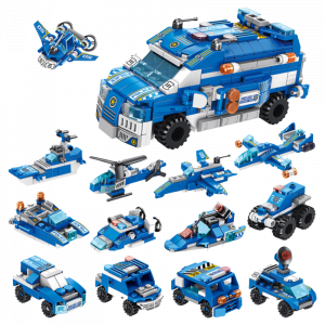 Police Assault Car 12 In 1 Lego Building Blocks - 569 Pcs (LD - LFL015)