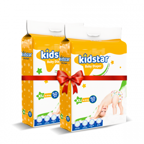 Kidstar Baby Belt Diaper XL 50 (12-25 kg) – Combo 2 Pcs