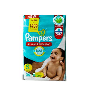 Pampers Baby Diaper Pant S 56 (4-8Kg)