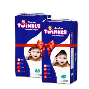 Savlon Twinkle Baby Pant Diaper L 34 (8-15 kg) – Combo 2 Pcs