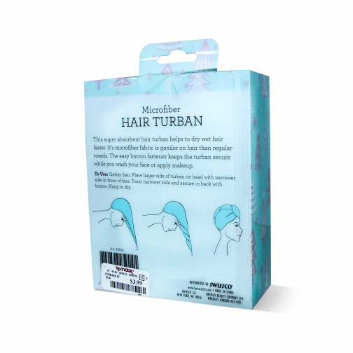 Precision Beauty Microfiber Hair Turban (Paste)