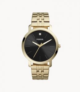 Fossil Lux Luther Three-Hand Gold-Tone Stainless Steel WatchLD- Lav029