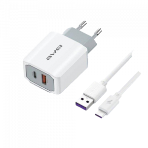 Awei PD4 PD 20W Plus Qualcomm Super Fast Charger MEx026