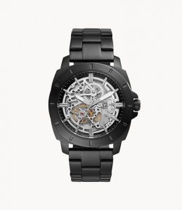 Fossil Privateer Sport Mechanical Black Stainless Steel WatchLD- Lav032