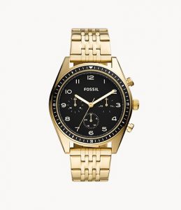 Fossil Wilkin Multifunction Gold-Tone Stainless Steel Watch LD- Lav042