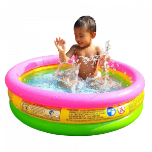 Intex Inflatable Baby Bath Tub Swimming Pool 24/34/45 inch (Multicolor) LD- WT018