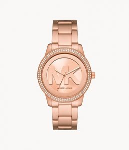 Michael Kors Tibby Three-Hand Rose Gold-Tone Stainless Steel Watch LD- Lav067