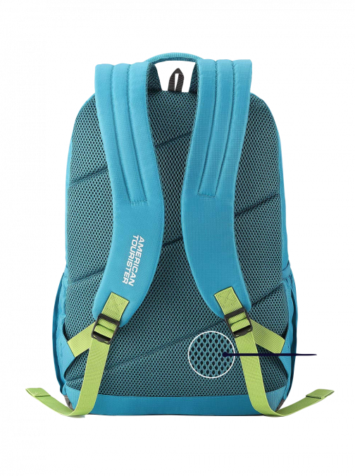 American Tourister Twing Backpack 01 - Teal Blue & Green LD - OS007