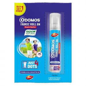 Odomos Mosquito Resistant Fabric Roll On - 8ml (Buy 1 Get 1 Free)