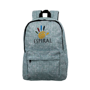 Espiral Marami Print Nylon Fabric Super Light Weight Traveling School College Backpack AH025