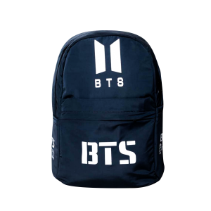 BTS Dark Navy Blue Color Backpack AH051