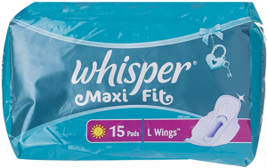 Whisper Maxi Fit L Wings - 15 Pads