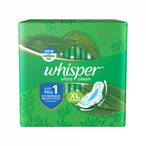 Whisper Ultra Clean Xl - 15 Pads