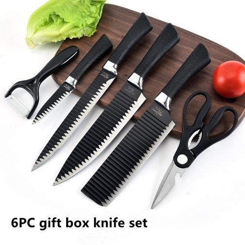 Zepter 6 Pc Knife Set Non-Stick Coating Stainless Steel RHD008