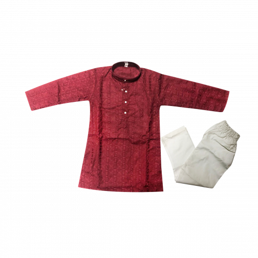 Boy Baby Cotton Stylish Panjabi & Pajama Set (3 year) - MI11